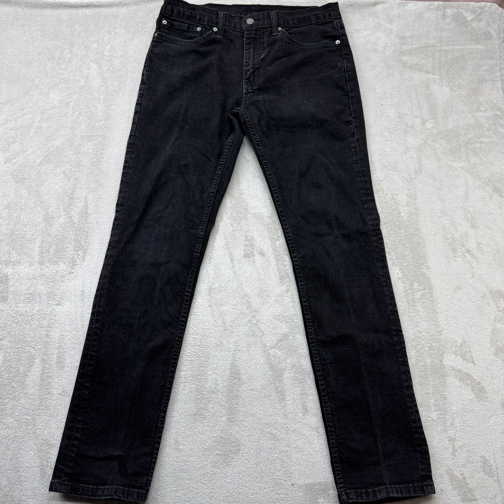 Levi's 511 Slim Fit Jeans Mens 34x34 Black Faded Stretch Denim Casual Preppy